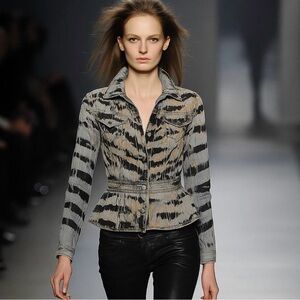 Pierre Balmain Stunning Denim Jacket Size EU30 (XS/S)